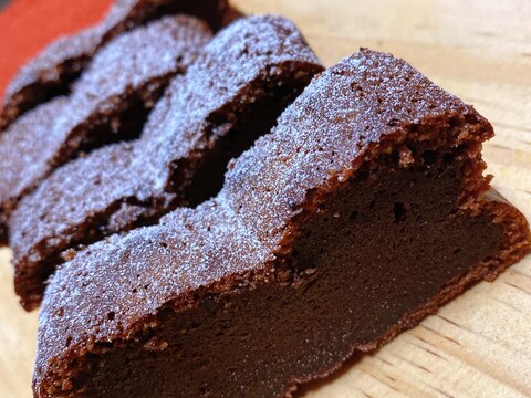 ボウルひとつで混ぜるだけ超簡単 濃厚生チョコケーキ